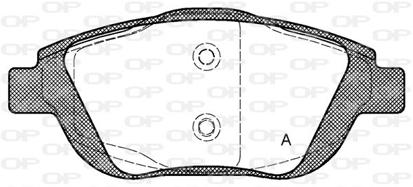 OPEN PARTS Jarrupala, levyjarru BPA1392.00